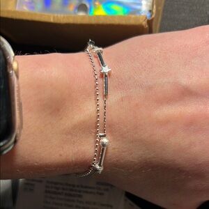 Elegant Silver Star Bracelet